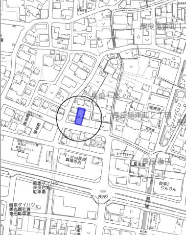 中古住宅　長良3丁目の地図