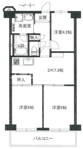 ネオハイツ城東の間取り