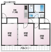 馬堀台団地10号棟3階の画像