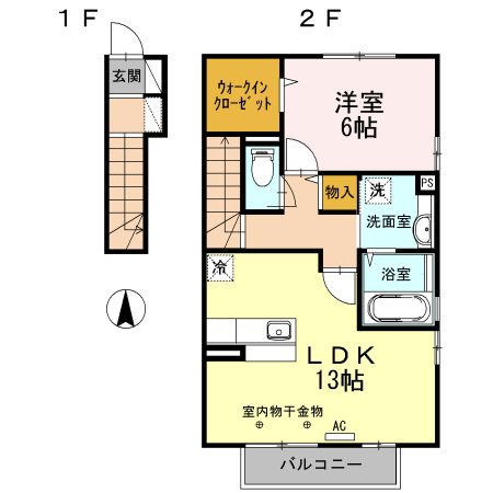 フラッツ福井東町の間取り