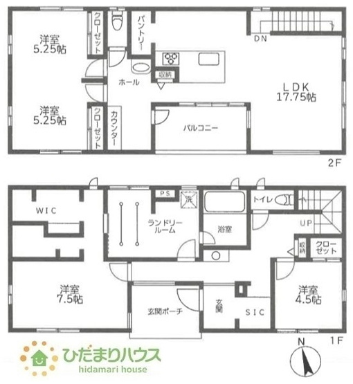 【間取り】 | 桜川市真壁町下谷貝　中古戸建 | 部屋数豊富な4LDKの間取りです。お子様の一人部屋はもちろん、ご夫婦の趣味のお部屋も実現可能です♪
