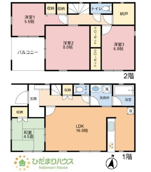 【間取り】 | 牛久市猪子町　中古戸建 | 部屋数豊富な4SLDKの間取りです。お子様の一人部屋はもちろん、ご夫婦の趣味のお部屋も実現可能です♪