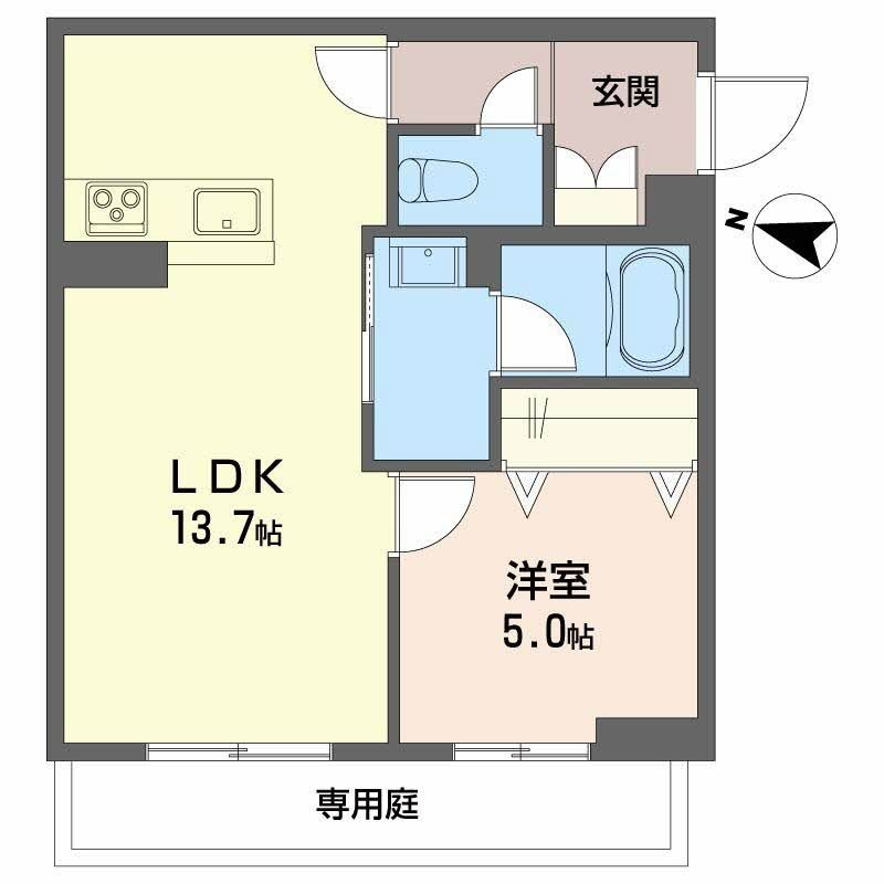 Ｌａ　Ｐａｌａｉｓ　Ｖｅｒｔ　ラ・パレヴェールの間取り