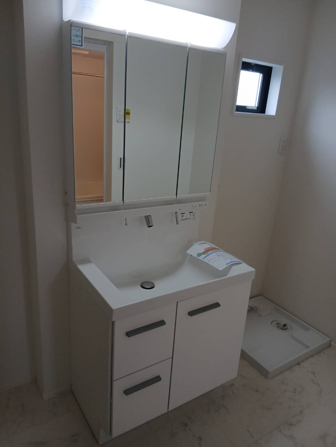 【新築分譲住宅】川越市熊野町の独立洗面台