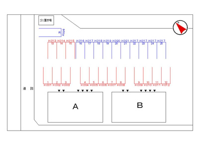 【区画図】 | モダン・エディフィスⅡ | 駐車場