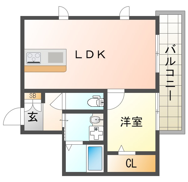 Crest垂水の間取り