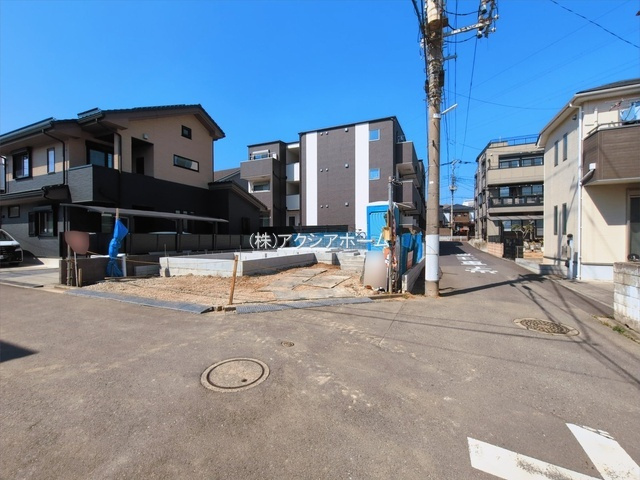 所沢市山口・全1棟　新築一戸建　～東南角地～の前面道路含む現地写真|現地写真（2026年2月19日撮影）