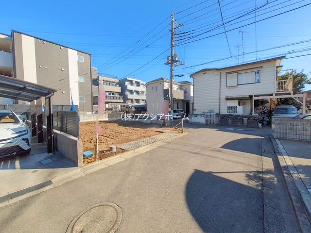 所沢市山口・全1棟　新築一戸建　～東南角地～の前面道路含む現地写真|現地写真（2026年2月19日撮影）