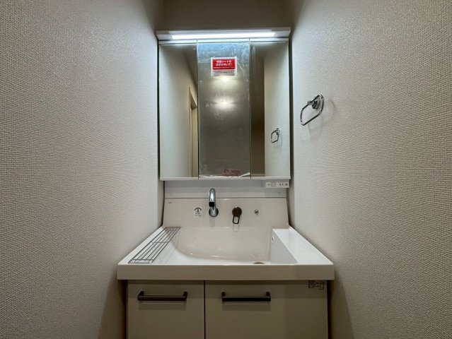 足立区西新井４丁目　新築戸建ての洗面所|2026年2月15日撮影