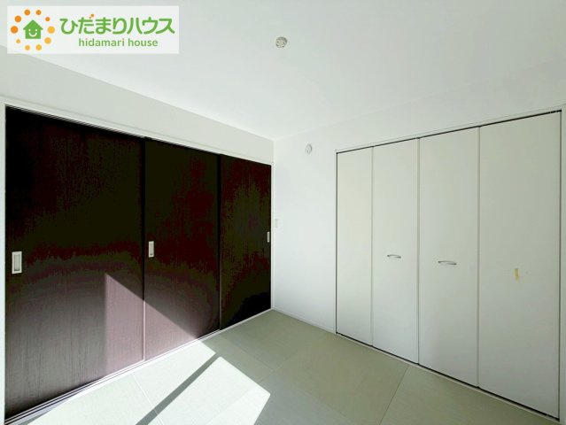 郡山市安積四丁目　新築戸建　2号棟の和室|すぐ横になれる和室は、みんなの憩いの場(*^-^*)