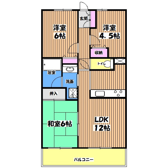 【間取り】 | コスモ拝島
