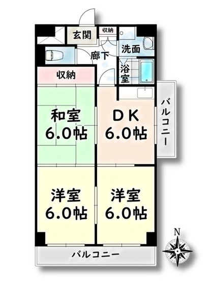 【間取り】 | リージョン妙音【名古屋市賃貸・エレベーター】