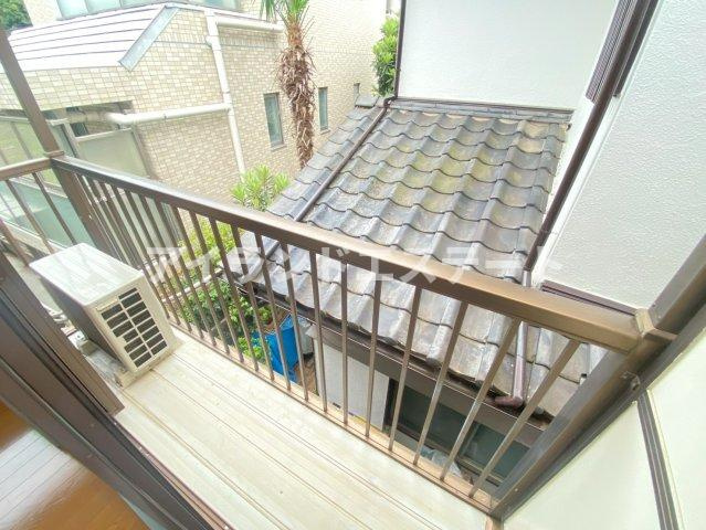 コーポ古川　駅近　陽当たり良好　角部屋のバルコニー