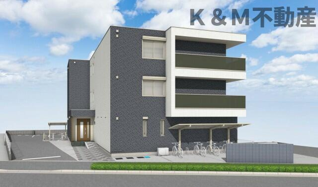 エリーナウエストのエントランス|こちら、外観パースです