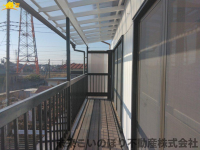 【バルコニー】 | 加須市向古河中古戸建て | 開放的で明るい空間を演出してくれるバルコニーです