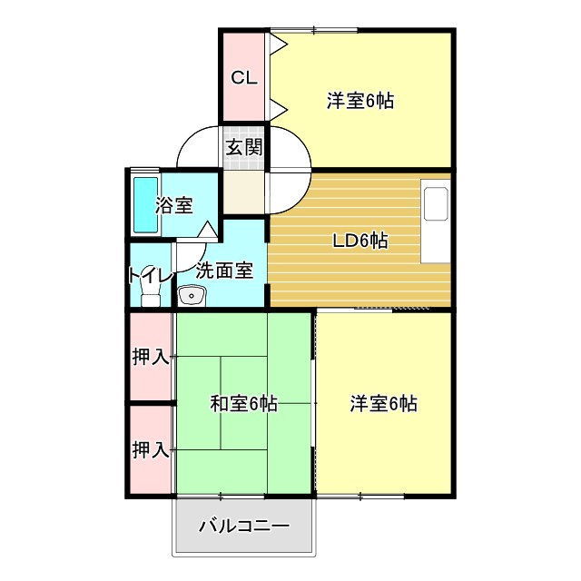 ヴィーナスⅤ番館の間取り