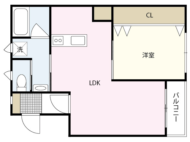 リーベ上東雲の間取り