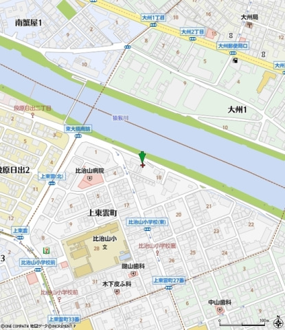 リーベ上東雲の地図