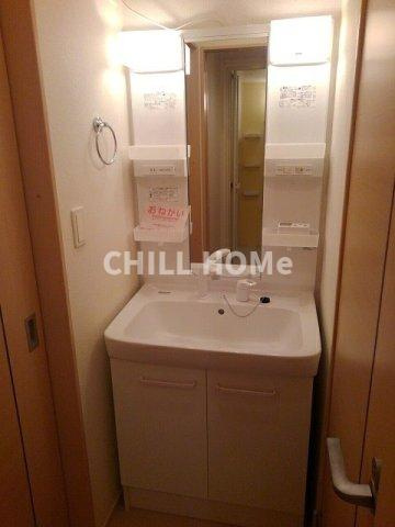 プリムローズ・ヴィラＢの洗面所|当社、チルホームのHPもご覧ください(^^)/物件情報多数♪