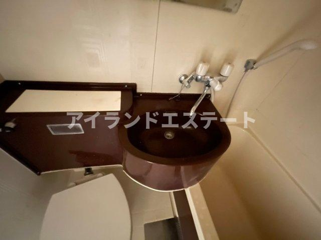 モンメゾン　駅近　陽当たり良好　高層階の洗面所