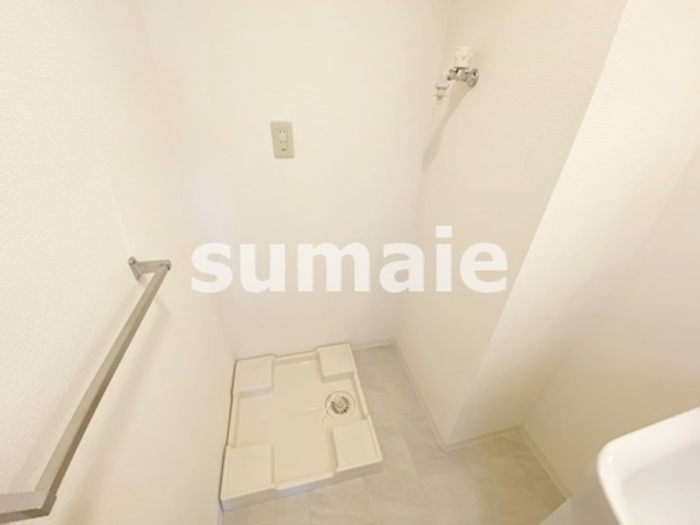 グランソレイユ大宮の洗面所|室内洗濯機置き場です☆