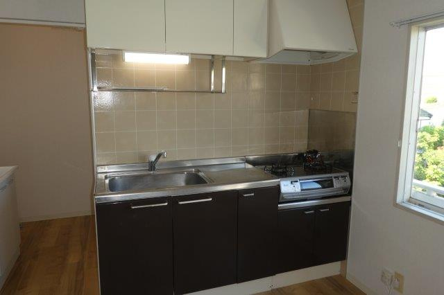 フレグランス安江のキッチン|2口ガスコンロ付き