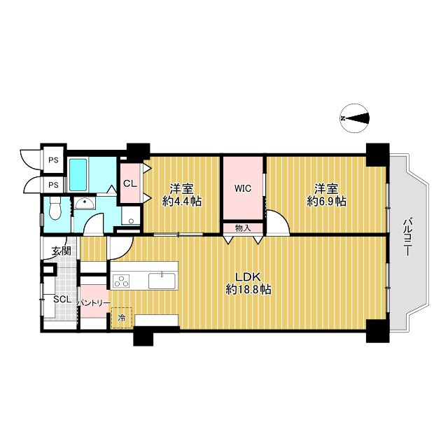 メガロコープ関目の間取り