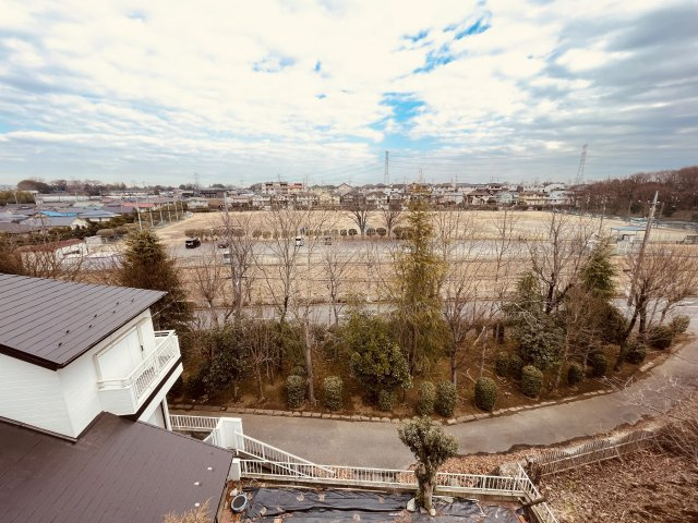 柏市大室　売地の展望|既存建物2階からの眺望