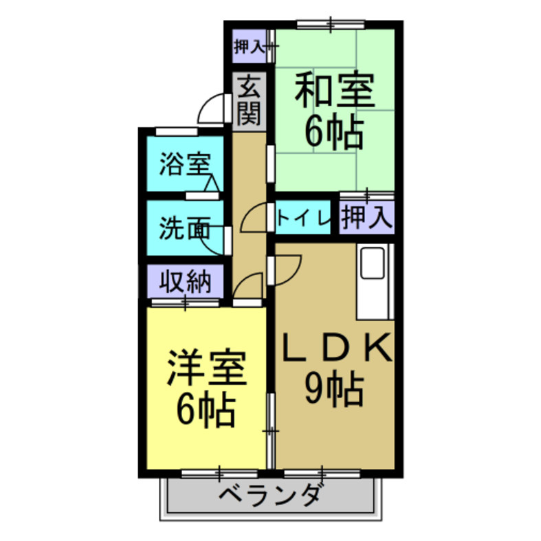 アルジャンKⅡの間取り