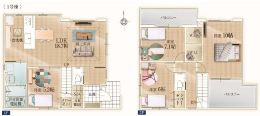 LIGARE 川越市田町 3期の間取り|4LDK