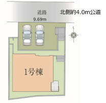 LIGARE 川越市田町 3期の区画図|カースペース2台分