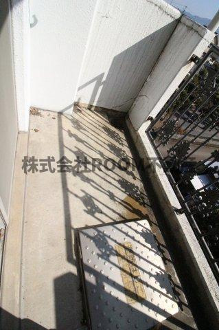 サンライズ都北のバルコニー|広々としたバルコニーです