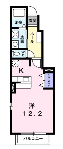 ふらん横山 Ⅱの間取り