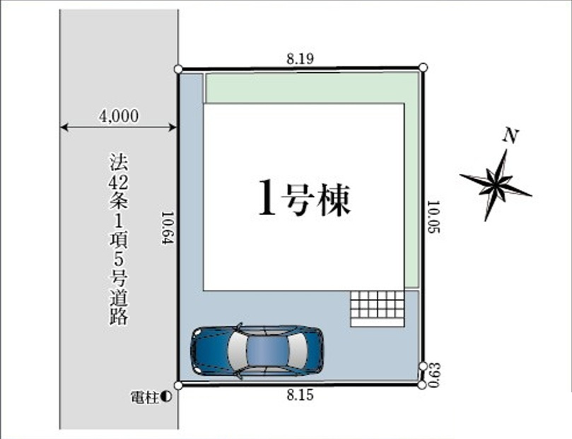 仲介手数料無料　CRADLE GARDEN清瀬市中里第24・全1棟の区画図