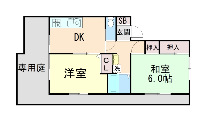 ヒルサイド御影の間取り