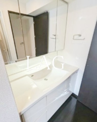 【洗面所】 | L-Flat新富町 | 洗面台です。