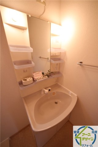 ヒルグレイスB棟の洗面所