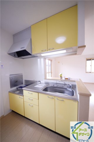 ヒルグレイスB棟のキッチン