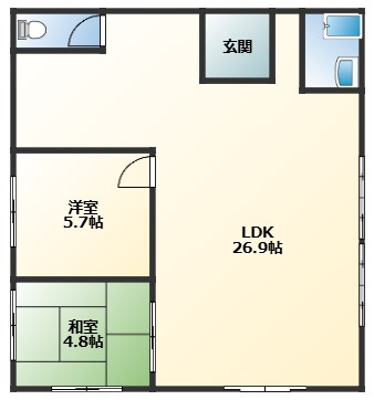 神薗店舗の間取り