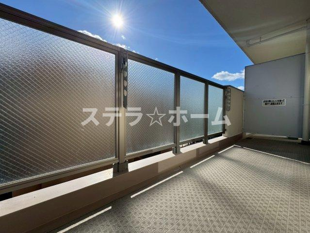 吹田芙蓉ハイツのバルコニー|陽当たり良好なバルコニーです