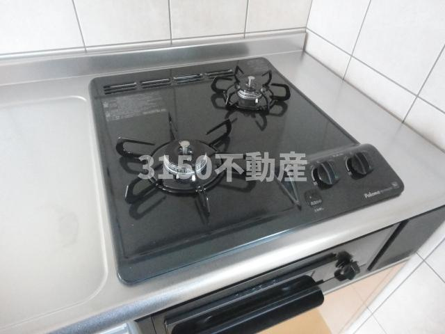 ミロワール精華のキッチン|2口コンロ