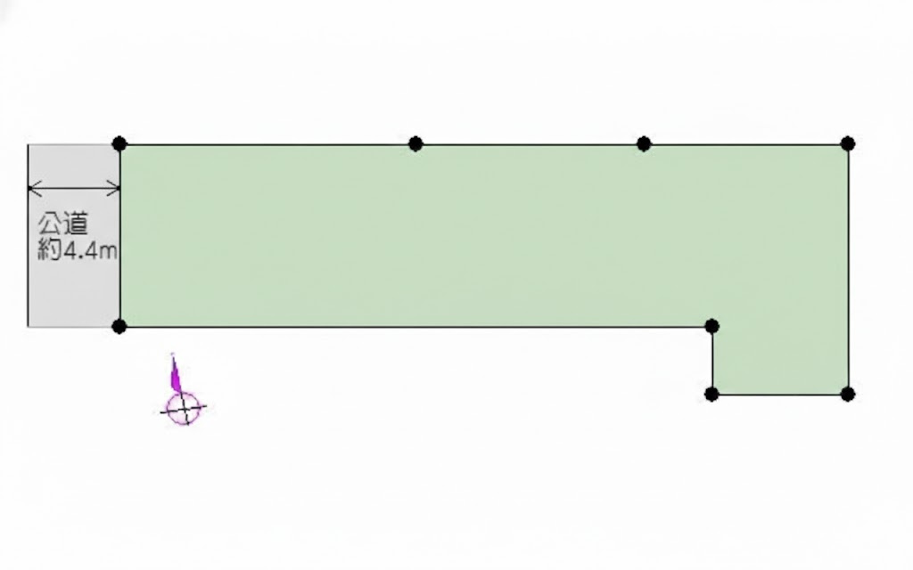 葛飾区金町４丁目の売地の土地図|～土地 区画図～