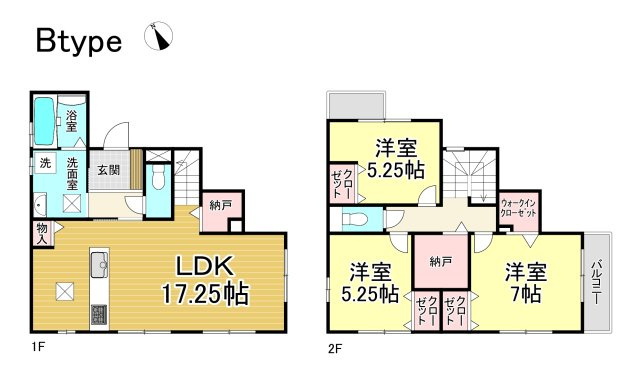 豊明市前後町仙人塚Ⅱ　の間取り