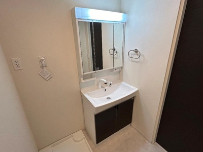 【洗面所】 | （仮称）柏市船戸 新築アパート | 洗髪洗面化粧台(イメージ)