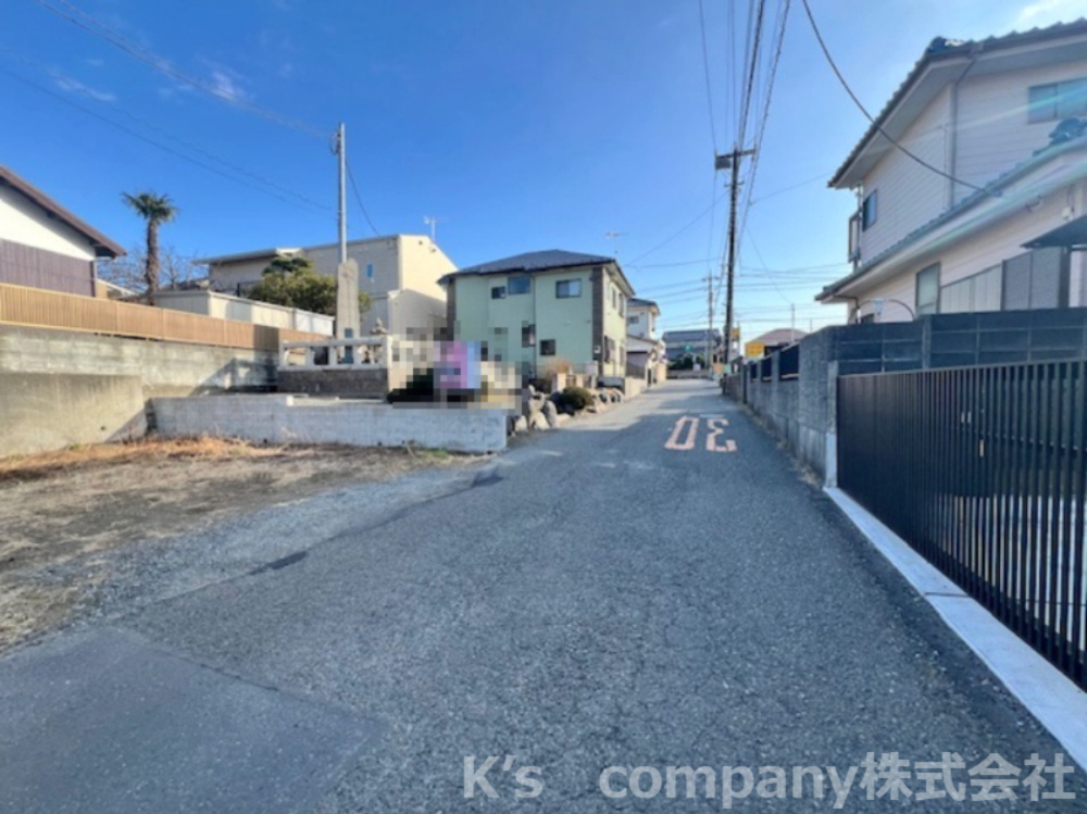 ◎茅ヶ崎市松林1丁目　建築条件なし　売地◎の前面道路含む現地写真|前面道路の様子です◇
