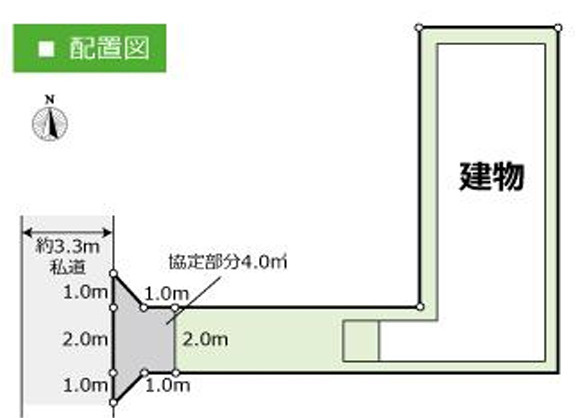 西落合１丁目中古戸建の区画図