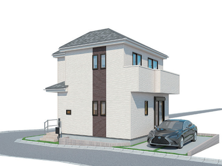 川越市石原町2丁目 新築戸建 ハートフルタウンの外観パース