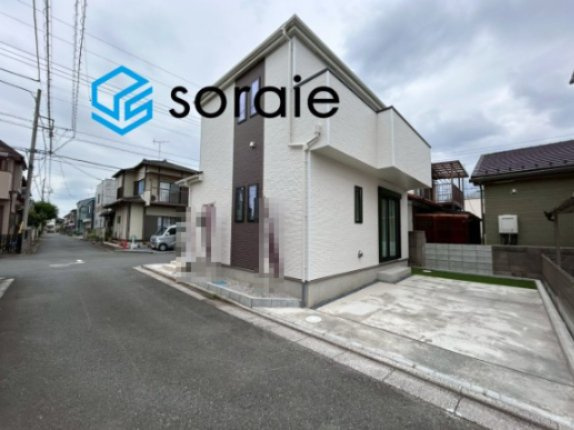 川越市石原町2丁目 新築戸建 ハートフルタウンの外観|令和8年7月7日撮影。
