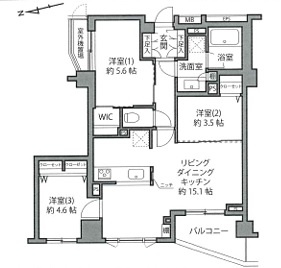 【間取り】 | 中野文園パークハウス