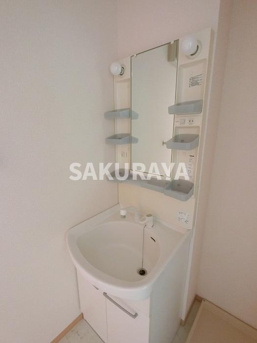 グリーントップの洗面所